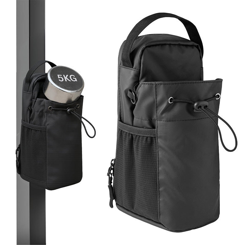 Magnetic Fitness Water Bottle Bag with Shoulder Strap