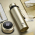 TruePulse SmartTemp insulated stainless steel water bottle with tea infuser