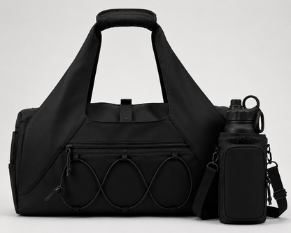 TruePulse waterproof yoga gym duffel bag with shoe compartment