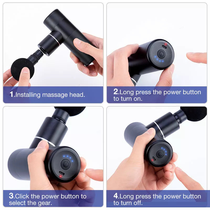 Mini Aluminum Alloy Massage Gun