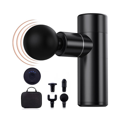 TruePulse mini aluminum massage gun for portable post-workout recovery