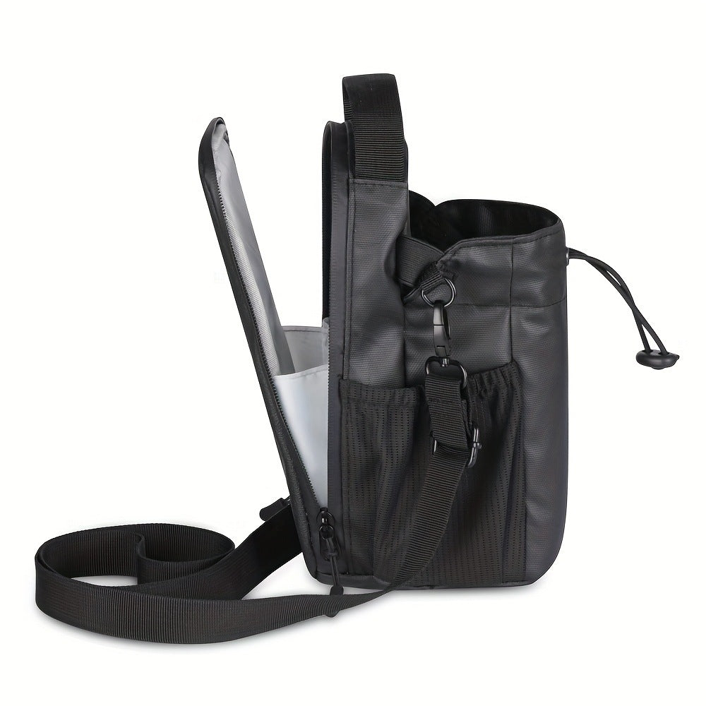 Magnetic Fitness Water Bottle Bag with Shoulder Strap