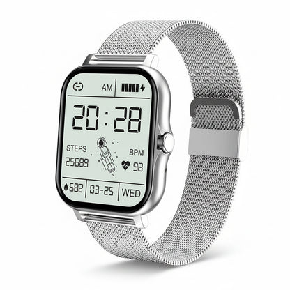TruePulse mesh strap smart watch fitness tracker with touch screen