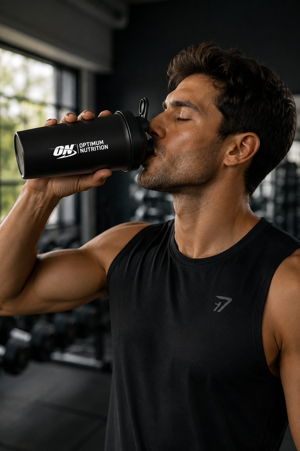 TruePulse 600ml protein shaker bottle with mixing ball