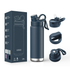 TruePulse 700ml stainless steel water bottle for gym and travel