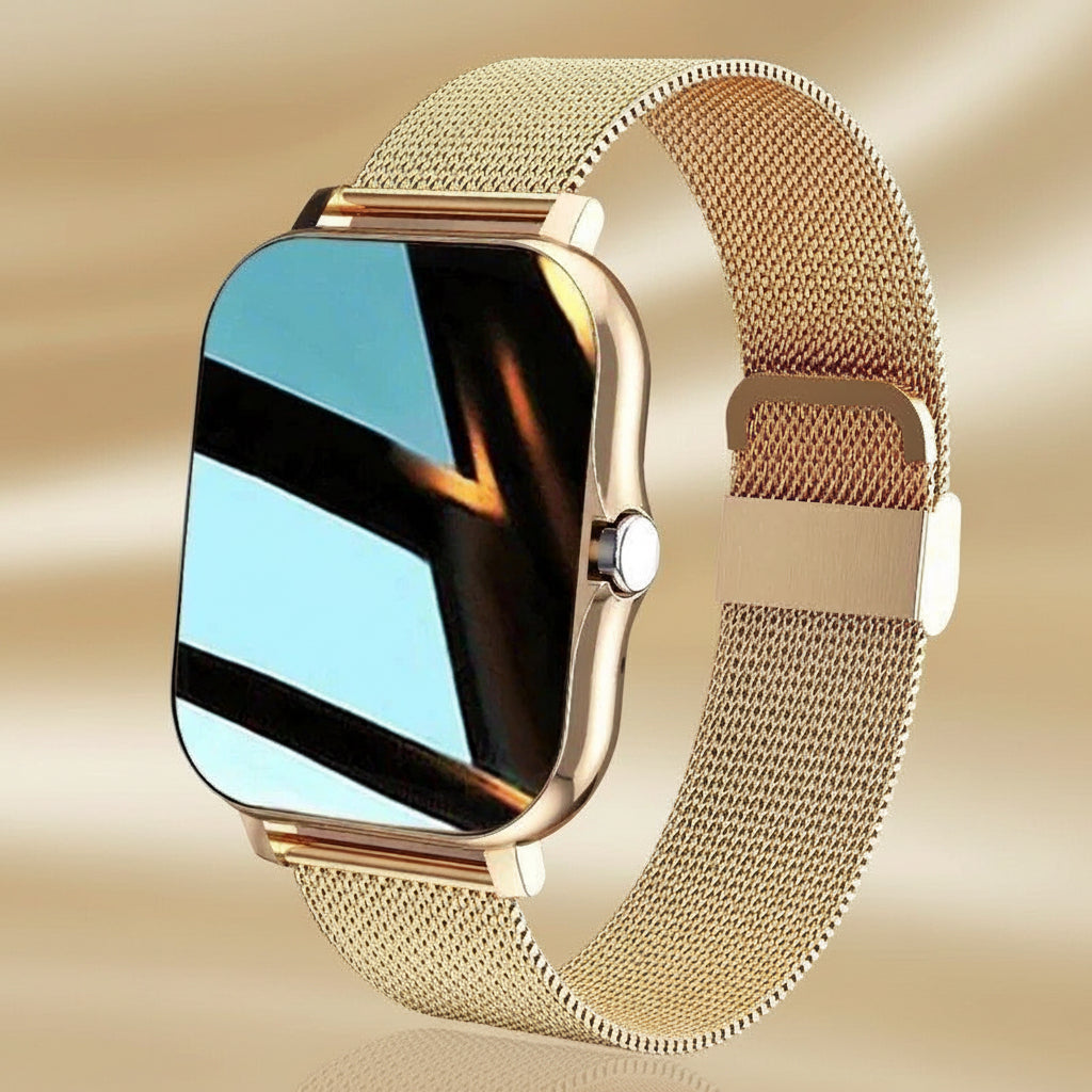 TruePulse mesh strap smart watch fitness tracker with touch screen