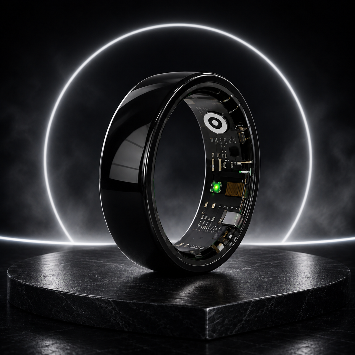TruePulse ceramic smart ring for sleep, heart rate and fitness tracking