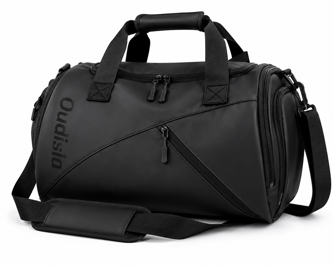 TruePulse large waterproof gym sports bag with wet dry compartment