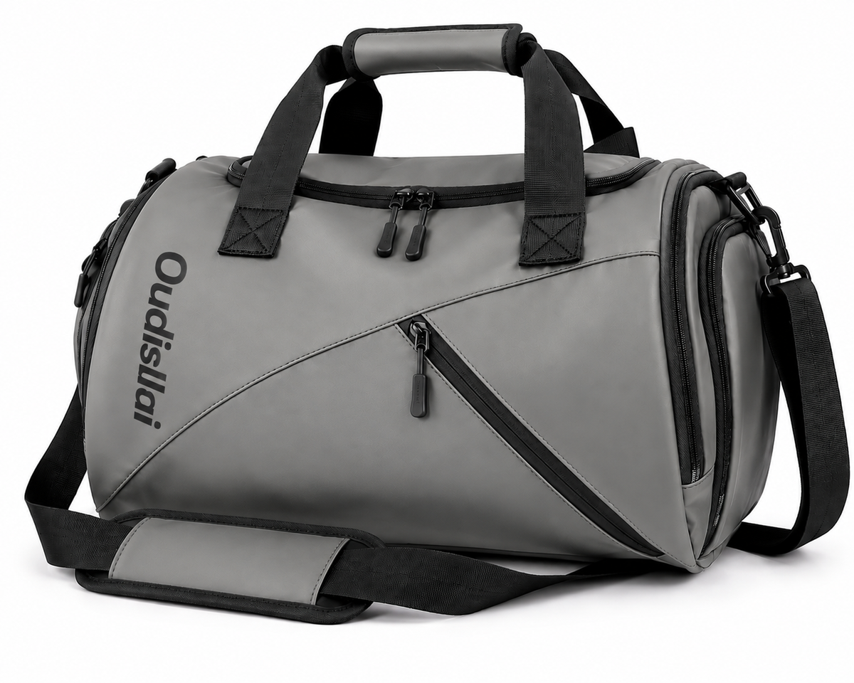 TruePulse large waterproof gym sports bag with wet dry compartment
