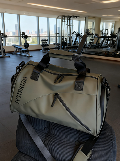 TruePulse large waterproof gym sports bag with wet dry compartment