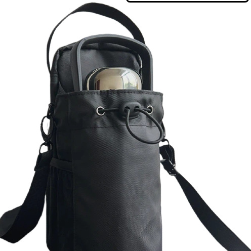 TruePulse magnetic fitness water bottle bag with shoulder strap