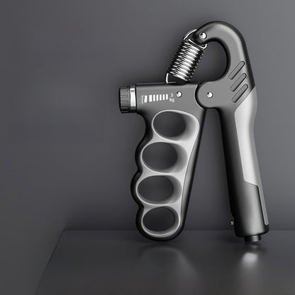 TruePulse adjustable hand grip strength trainer with LCD rep counter